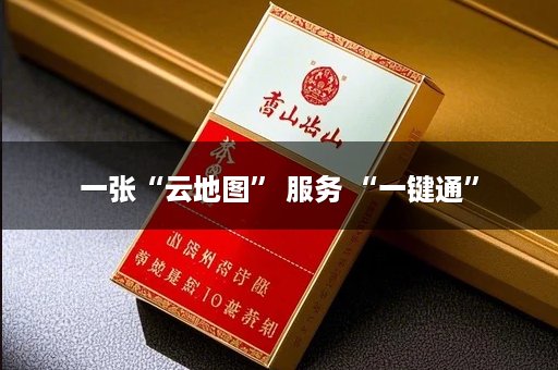 一张“云地图” 服务 “一键通”